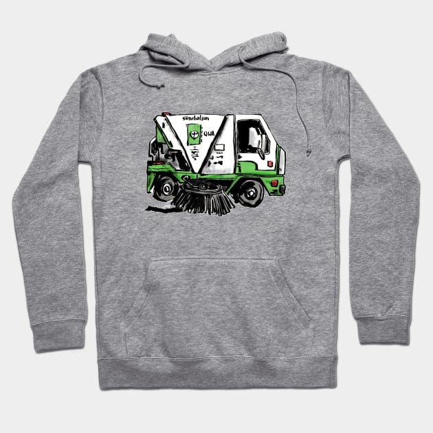 Sweeper Truck Hoodie by enoogs